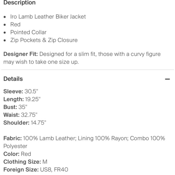 Lamb Leather Biker Jacket (deep red) - Picture 4 of 5